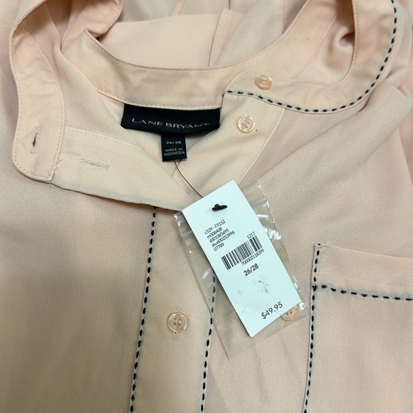 Lane Bryant blouse size 26/28 in a pale pink/blush - Picture 10 of 10